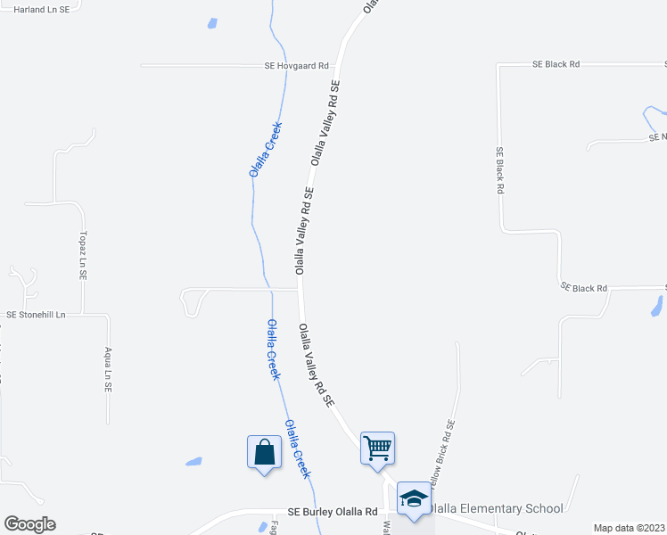 map of restaurants, bars, coffee shops, grocery stores, and more near 12131 Olalla Valley Road Southeast in Olalla