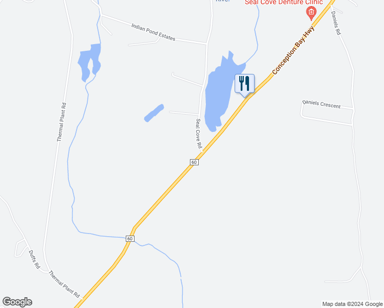 map of restaurants, bars, coffee shops, grocery stores, and more near 1818 Conception Bay Highway in Conception Bay South