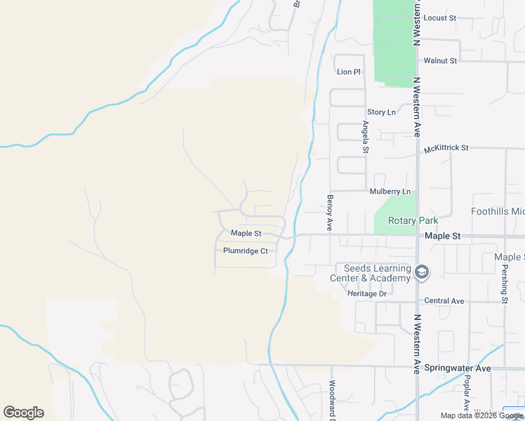 map of restaurants, bars, coffee shops, grocery stores, and more near 2026 Maple Street in Wenatchee