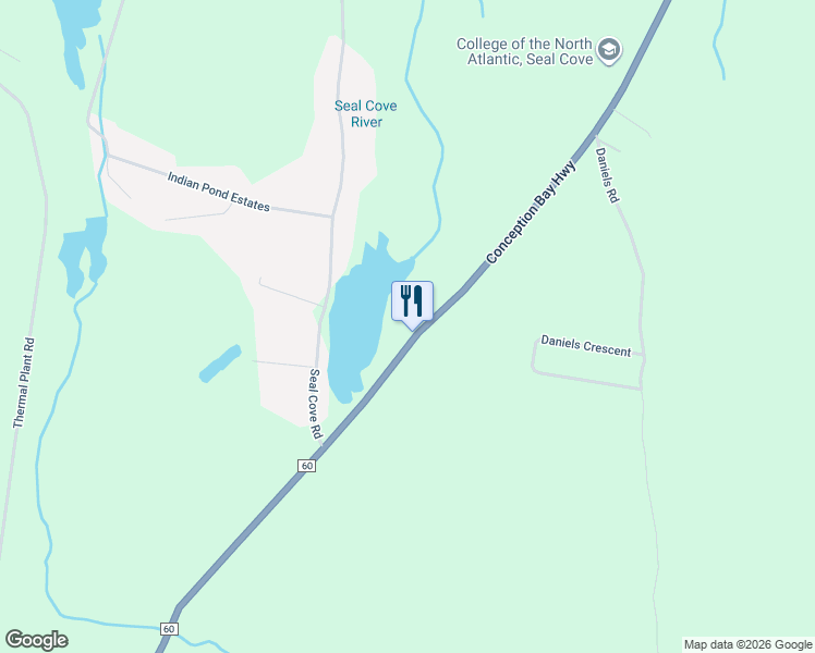 map of restaurants, bars, coffee shops, grocery stores, and more near 1788 Conception Bay Highway in Conception Bay South