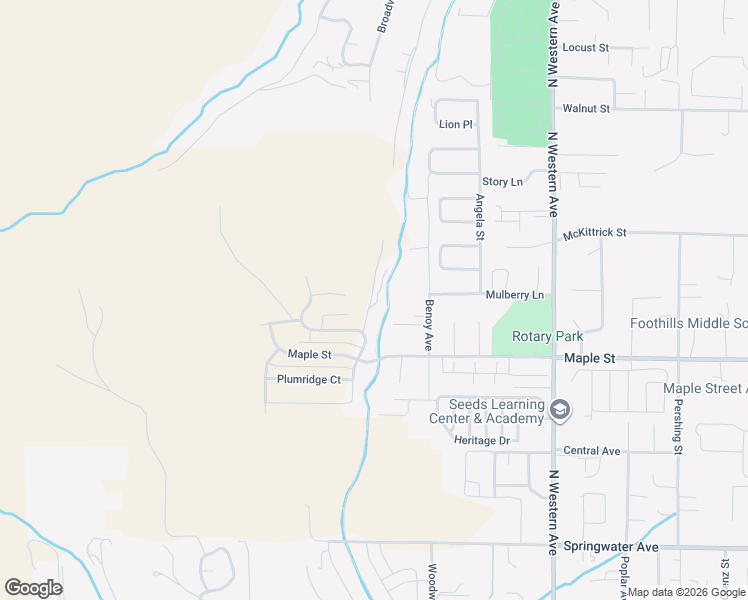 map of restaurants, bars, coffee shops, grocery stores, and more near 2024 Maple Street in Wenatchee