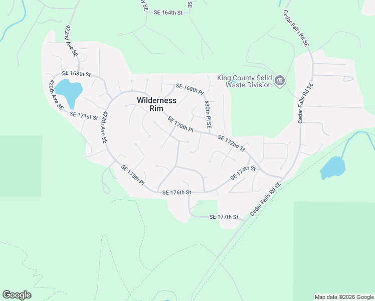 map of restaurants, bars, coffee shops, grocery stores, and more near 17245 430th Avenue Southeast in North Bend