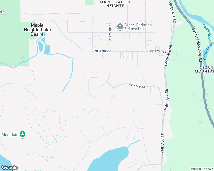 map of restaurants, bars, coffee shops, grocery stores, and more near 18913 Southeast 174th Way in Renton
