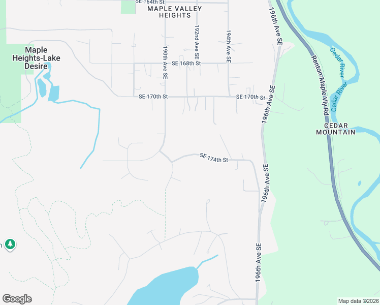 map of restaurants, bars, coffee shops, grocery stores, and more near 19119 Southeast 174th Street in Renton