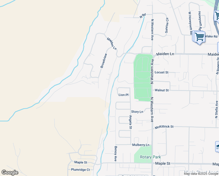 map of restaurants, bars, coffee shops, grocery stores, and more near 1869 Broadway Place in Wenatchee
