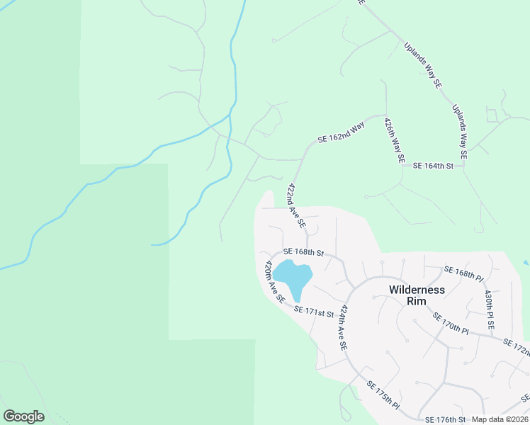 map of restaurants, bars, coffee shops, grocery stores, and more near Southeast 166th Street in King County