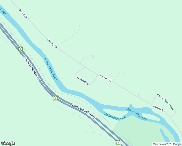 map of restaurants, bars, coffee shops, grocery stores, and more near 846 Baisley Road in Madawaska County