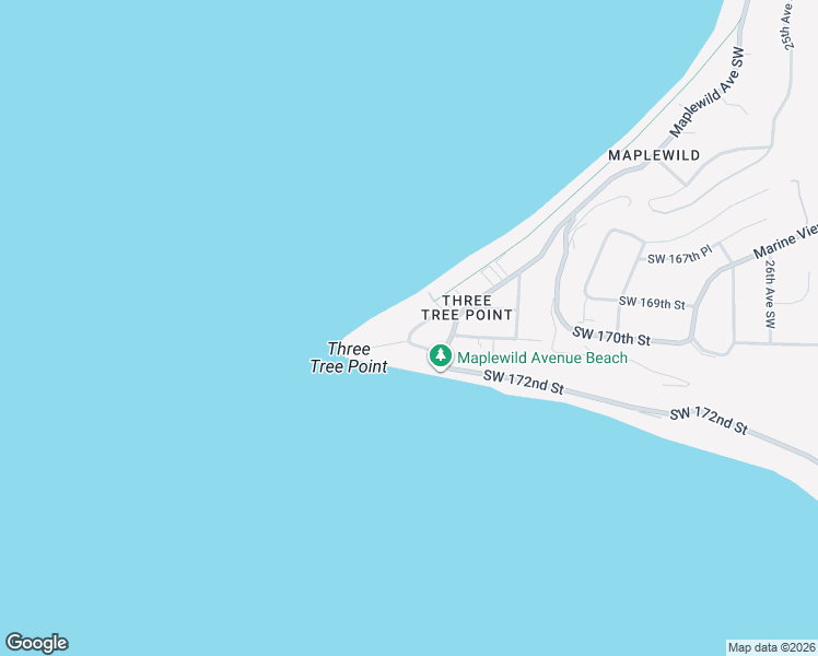 map of restaurants, bars, coffee shops, grocery stores, and more near 9 Southwest 3 Tree Point Lane in Burien