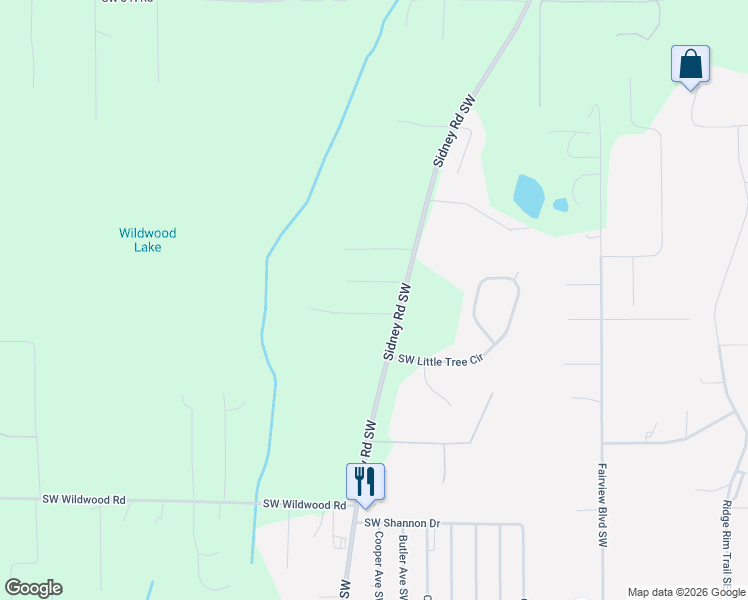 map of restaurants, bars, coffee shops, grocery stores, and more near 10544 Sidney Road Southwest in Port Orchard