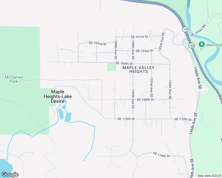 map of restaurants, bars, coffee shops, grocery stores, and more near 16621 188th Avenue Southeast in Renton