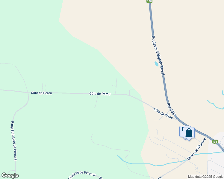 map of restaurants, bars, coffee shops, grocery stores, and more near 106 Côte de Pérou in Baie-Saint-Paul