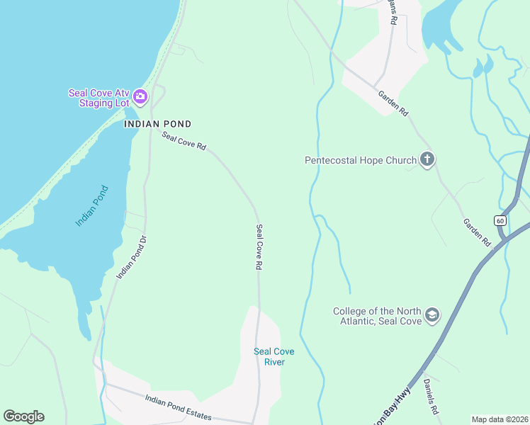 map of restaurants, bars, coffee shops, grocery stores, and more near 427 Seal Cove Road in Conception Bay South