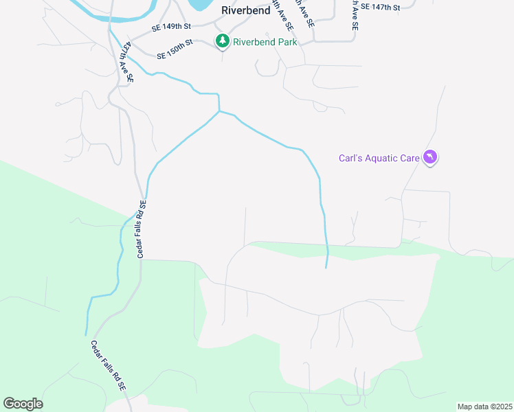 map of restaurants, bars, coffee shops, grocery stores, and more near 44202 Southeast 159th Street in North Bend