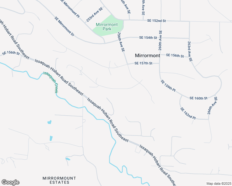 map of restaurants, bars, coffee shops, grocery stores, and more near 25507 Southeast 159th Street in Issaquah