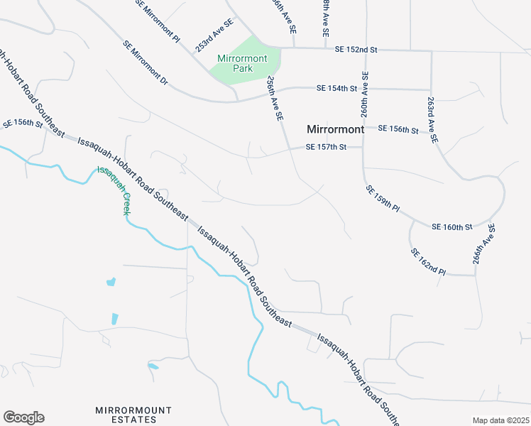 map of restaurants, bars, coffee shops, grocery stores, and more near 25507 Southeast 159th Street in Issaquah