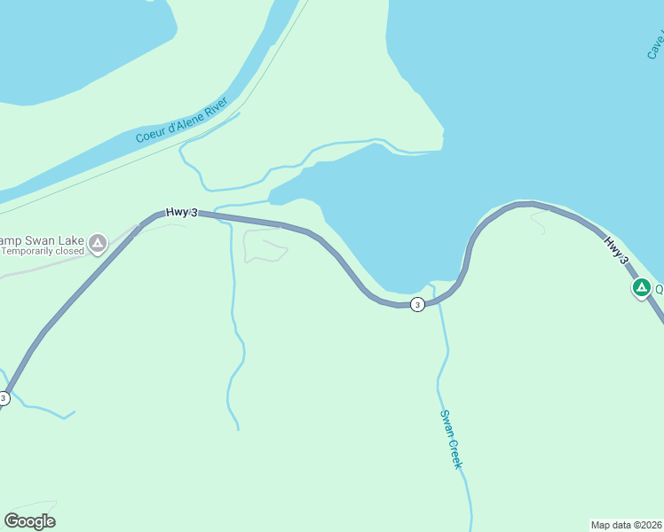 map of restaurants, bars, coffee shops, grocery stores, and more near 34406 State Highway 3 in Saint Maries