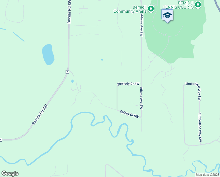 map of restaurants, bars, coffee shops, grocery stores, and more near 695 Kennedy Drive Southwest in Bemidji