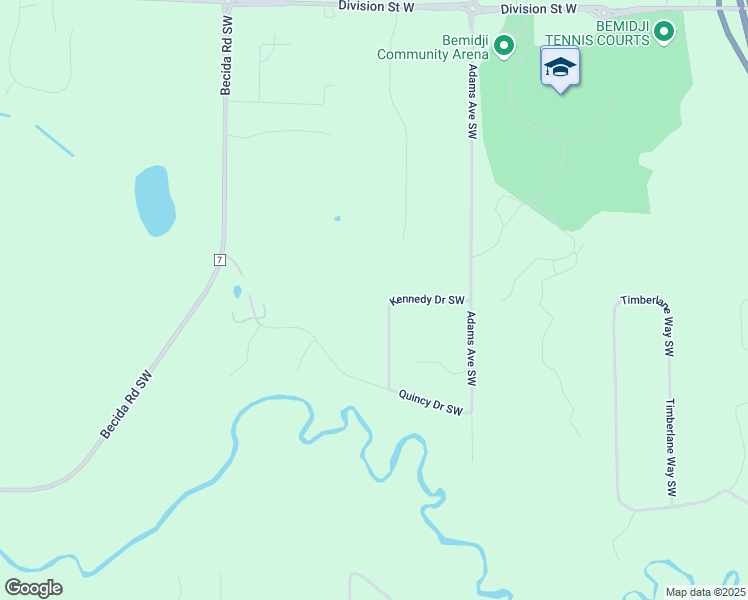 map of restaurants, bars, coffee shops, grocery stores, and more near 695 Kennedy Drive Southwest in Bemidji