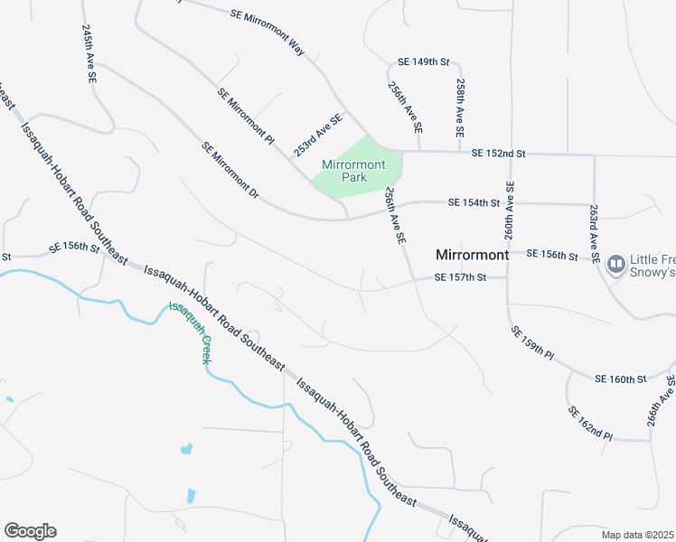 map of restaurants, bars, coffee shops, grocery stores, and more near 25326 Southeast Mirrormont Boulevard in Issaquah