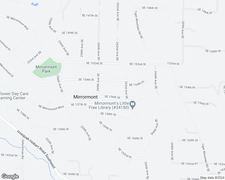 map of restaurants, bars, coffee shops, grocery stores, and more near 26044 Southeast 156th Street in Issaquah