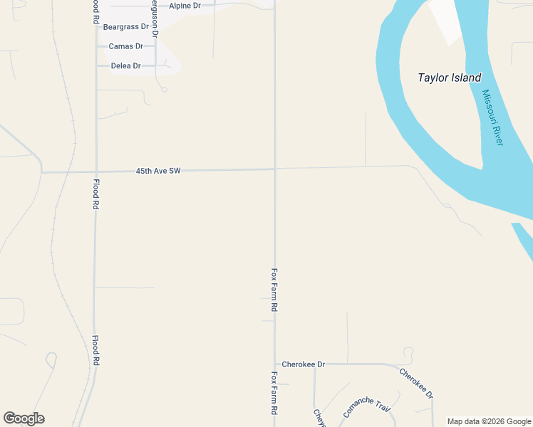 map of restaurants, bars, coffee shops, grocery stores, and more near 4600 Fox Farm Road in Great Falls