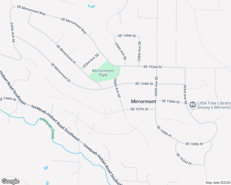 map of restaurants, bars, coffee shops, grocery stores, and more near 15419 Southeast 256th Avenue in Issaquah