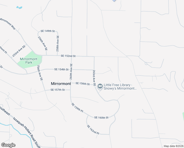 map of restaurants, bars, coffee shops, grocery stores, and more near 15409 263rd Avenue Southeast in Issaquah