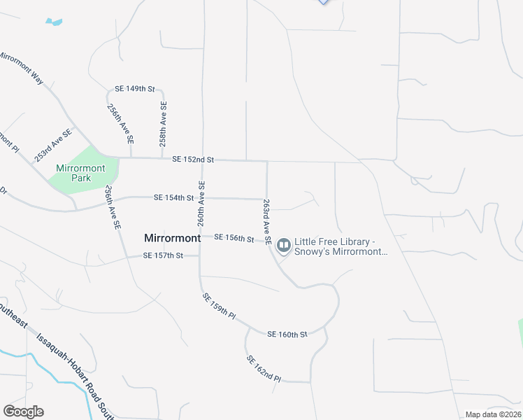 map of restaurants, bars, coffee shops, grocery stores, and more near 15409 263rd Avenue Southeast in Issaquah