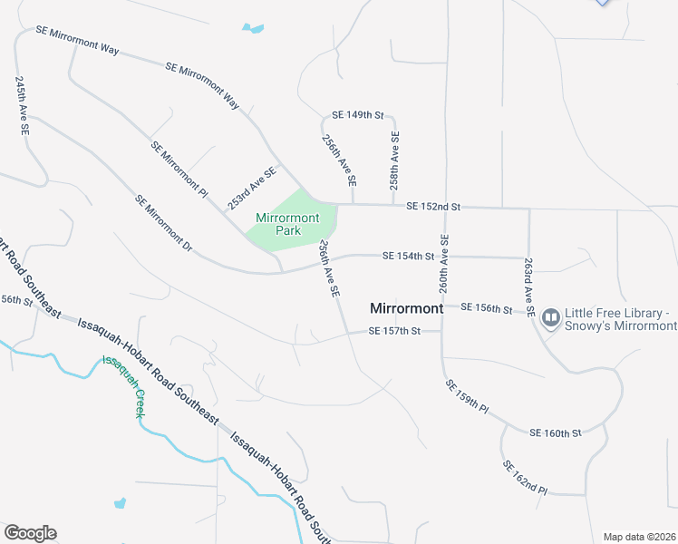 map of restaurants, bars, coffee shops, grocery stores, and more near 15419 Southeast 256th Avenue in Issaquah