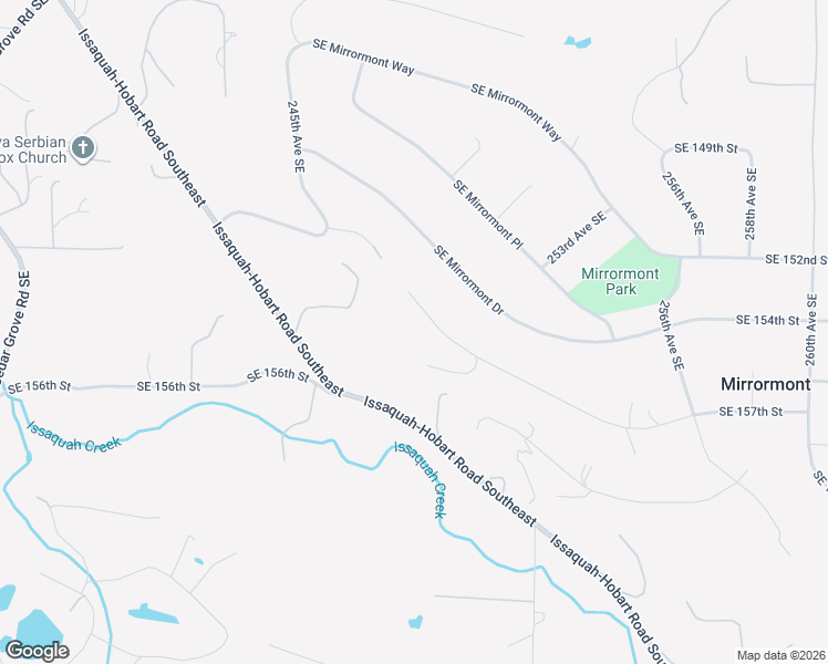 map of restaurants, bars, coffee shops, grocery stores, and more near 24956 Southeast 155th Place in Issaquah