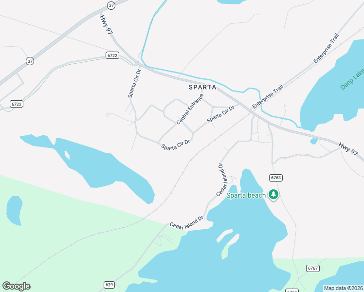 map of restaurants, bars, coffee shops, grocery stores, and more near 7543 Sparta Circle Drive in Eveleth