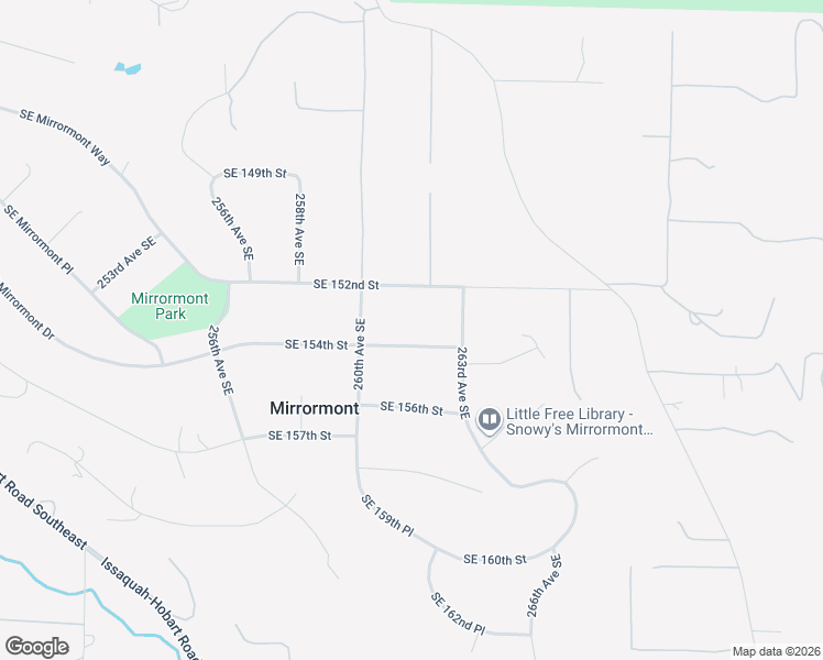 map of restaurants, bars, coffee shops, grocery stores, and more near 26044 Southeast 154th Street in Issaquah