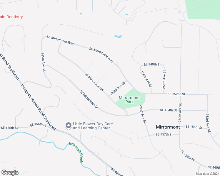 map of restaurants, bars, coffee shops, grocery stores, and more near 15053 253rd Avenue Southeast in Issaquah