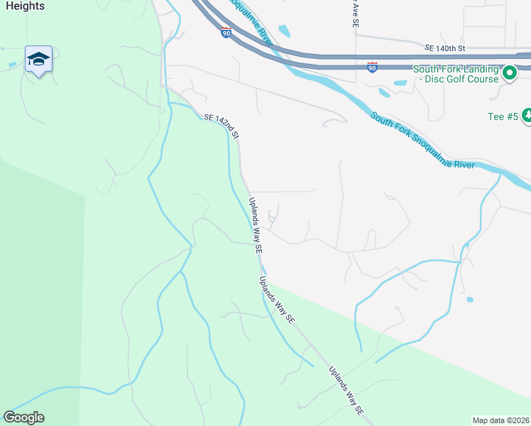 map of restaurants, bars, coffee shops, grocery stores, and more near 42010 Southeast 149th Place in North Bend