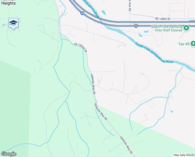 map of restaurants, bars, coffee shops, grocery stores, and more near 42010 Southeast 149th Place in North Bend