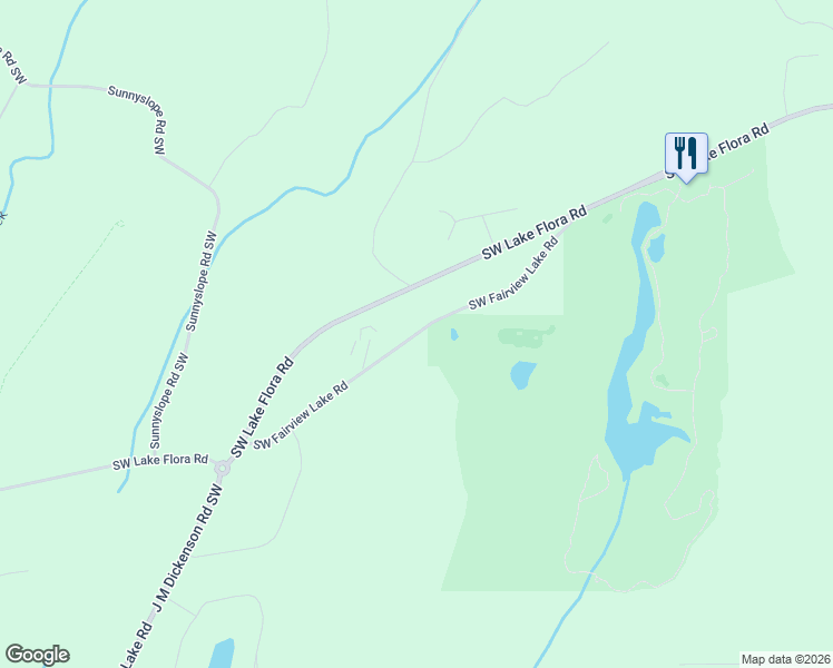 map of restaurants, bars, coffee shops, grocery stores, and more near Southwest Fairview Lake Road in Kitsap County