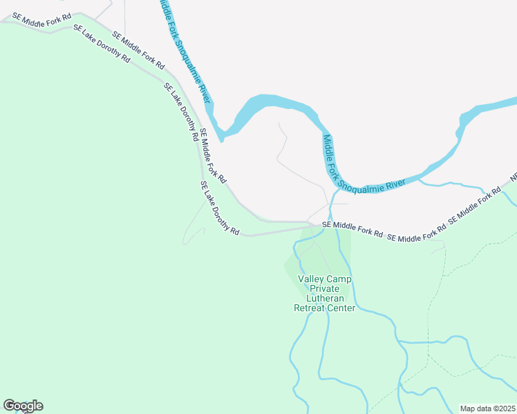 map of restaurants, bars, coffee shops, grocery stores, and more near 49206 Southeast Middle Fork Road in North Bend