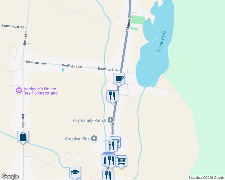 map of restaurants, bars, coffee shops, grocery stores, and more near in St. John's