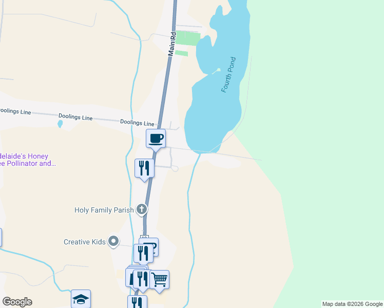 map of restaurants, bars, coffee shops, grocery stores, and more near 36 Fourth Pond Road in St. John's