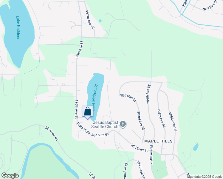 map of restaurants, bars, coffee shops, grocery stores, and more near 14430 200th Avenue Southeast in Renton