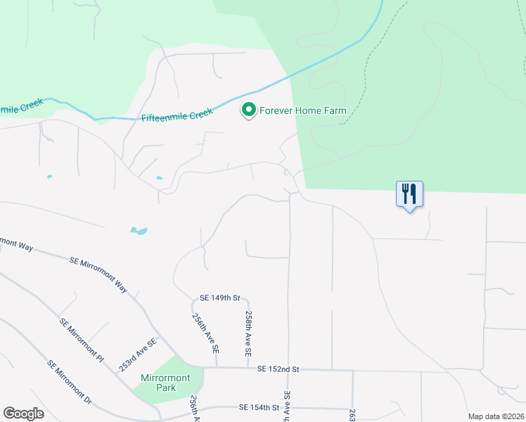 map of restaurants, bars, coffee shops, grocery stores, and more near 25825 Southeast 144th Place in Issaquah