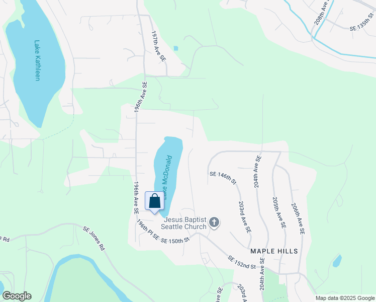 map of restaurants, bars, coffee shops, grocery stores, and more near 14411 200th Avenue Southeast in Renton