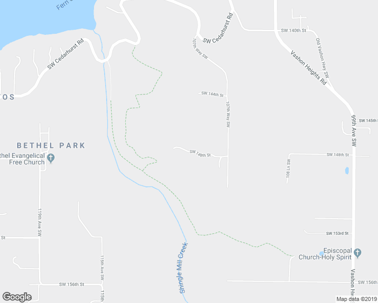 map of restaurants, bars, coffee shops, grocery stores, and more near 14725 108 Lane Southwest in Vashon