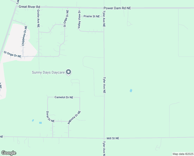 map of restaurants, bars, coffee shops, grocery stores, and more near 1414 Tyler Avenue Northeast in Bemidji