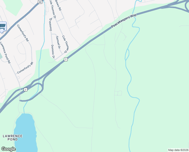 map of restaurants, bars, coffee shops, grocery stores, and more near 86 Andrews Road in Conception Bay South