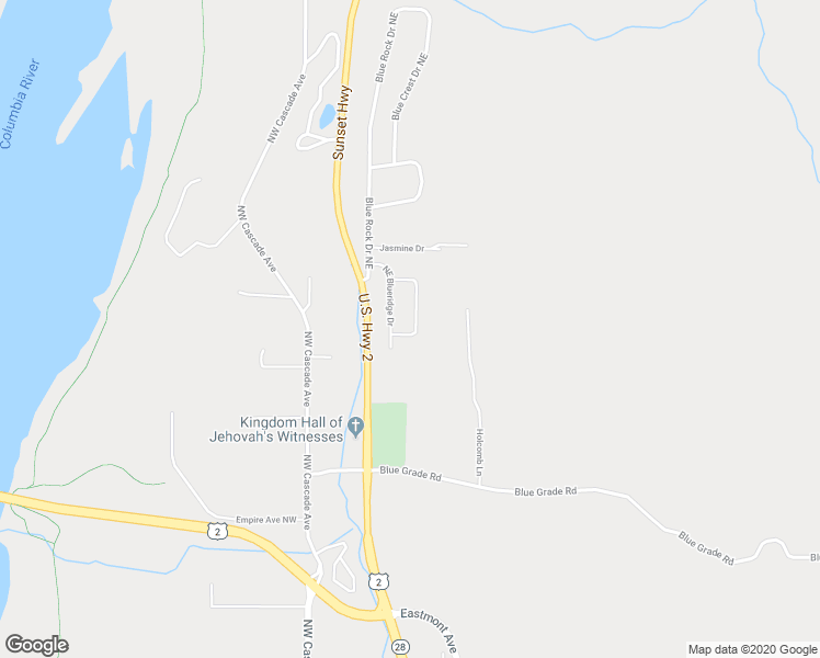 map of restaurants, bars, coffee shops, grocery stores, and more near 3949 Northeast Vista del Ray Drive in East Wenatchee