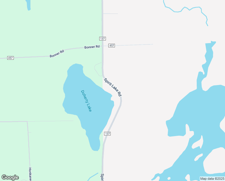map of restaurants, bars, coffee shops, grocery stores, and more near 4945 Spirit Lake Road in Mountain Iron