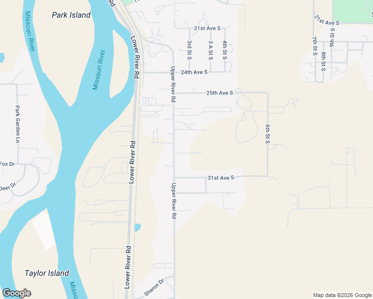 map of restaurants, bars, coffee shops, grocery stores, and more near 2817 Upper River Road in Great Falls