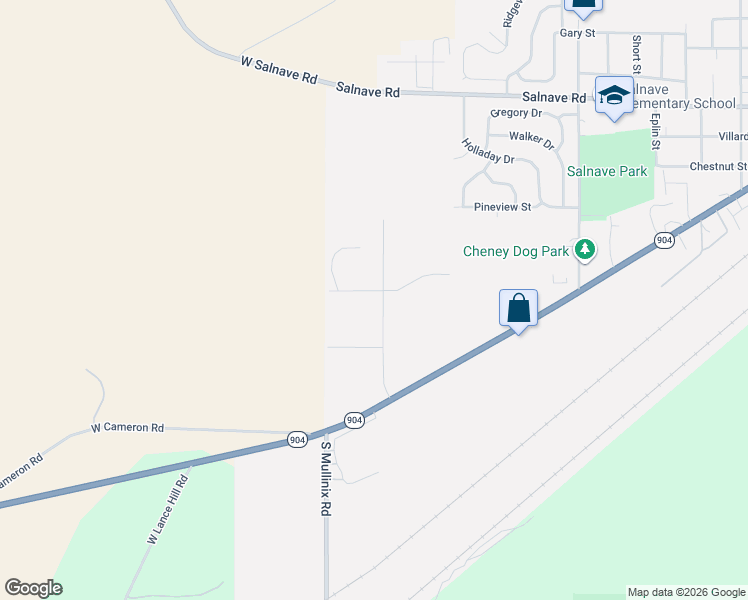 map of restaurants, bars, coffee shops, grocery stores, and more near 1615 Spring Street in Cheney