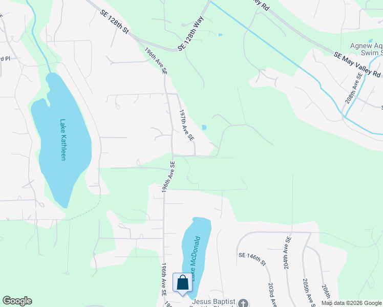 map of restaurants, bars, coffee shops, grocery stores, and more near 13935 197th Avenue Southeast in Renton